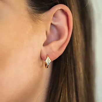 Bilde nummer 4 av Pan Jewelry, Øredobber i forgylt 925 sølv med zirkonia