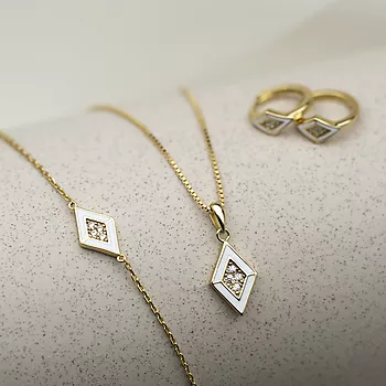 Bilde nummer 4 av Pan Jewelry, Smykke i forgylt 925 sølv med zirkonia
