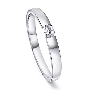 Pan Jewelry, Angelica alliansering i 585 hvitt gull med diamanter 0,10 ct WSI