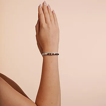 Bilde nummer 2 av Brick armbånd i messing med strikk