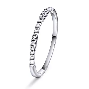 Pan Jewelry, Ring i 925 sølv med zirkonia