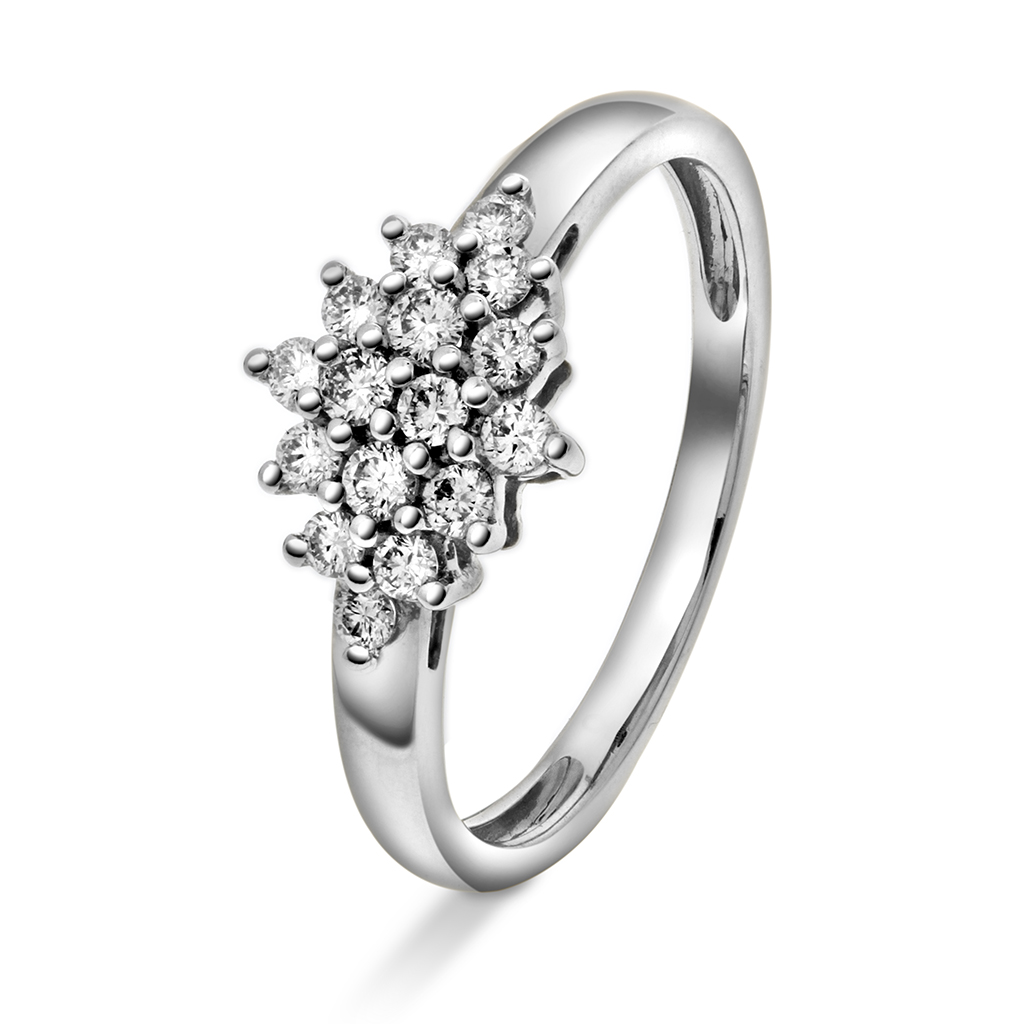 Pan Jewelry, Diamantring i 585 hvitt gull 0,33 ct