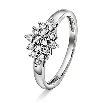 Pan Jewelry, Diamantring i 585 hvitt gull 0,33 ct