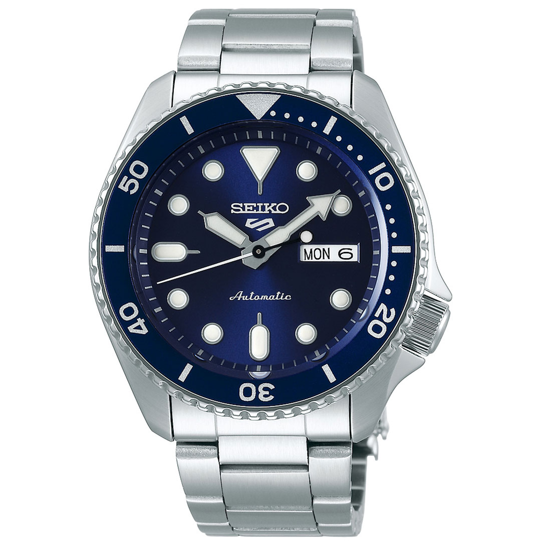 Seiko, 5 Sports Automatic herreklokke med stållenke