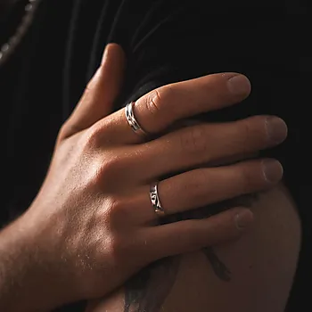 Bilde nummer 2 av Noah ring i 925 sølv