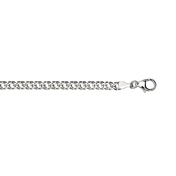 Bilde nummer 2 av Pan Jewelry, Tvilling panser armlenke i 925 sølv 3,9 mm, 18,5 cm