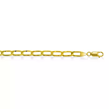 Armbånd i forgylt sølv, 22 cm