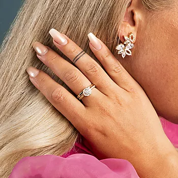 Bilde nummer 3 av Pan Jewelry, Ring i 925 forgylt sølv med zirkonia