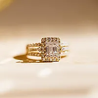 Bilde nummer 3 av Elizabeth diamantring i 585 gult gull 1,00 ct