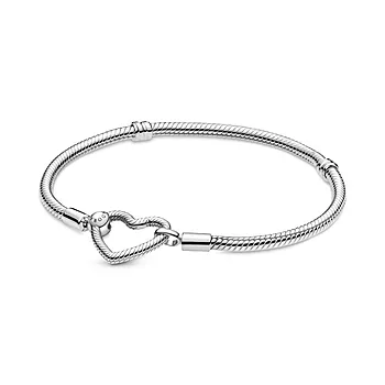 Pandora Moments, Armbånd i 925 sølv med hjertelås