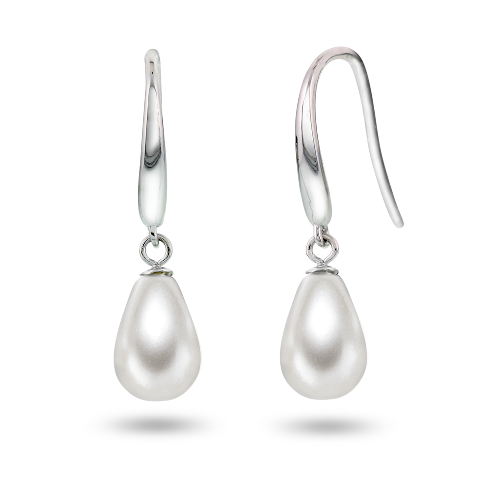 Pan Jewelry, Øredobber i 925 sølv med perlemor