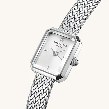 Bilde nummer 2 av Rosefield, Mini Octagon Dameklokke med mesh stållenke
