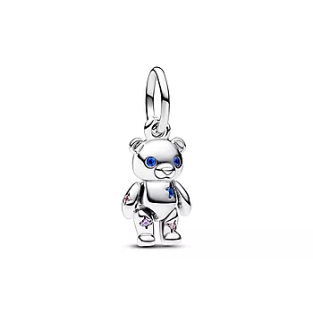 Pandora Moments, Charm i 925 sølv med teddybjørn