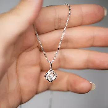 Bilde nummer 4 av Pan Jewelry, Anheng i 585 hvitt gull med zirkonia