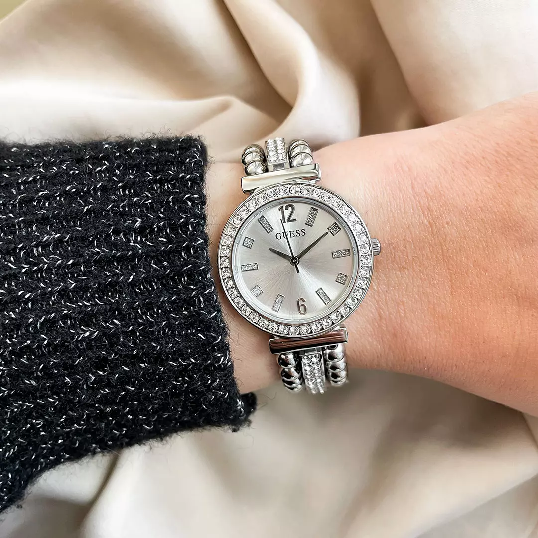 Bilde nummer 4 av Guess, Work life dameklokke med stållenke