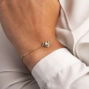 Bilde nummer 3 av Pan Jewelry, Armbånd i forgylt sølv med zirkonia