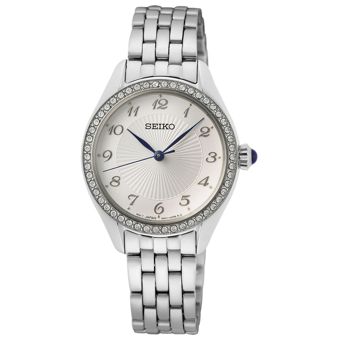 Seiko, Basic dameklokke med stållenke og swarowski krystaller