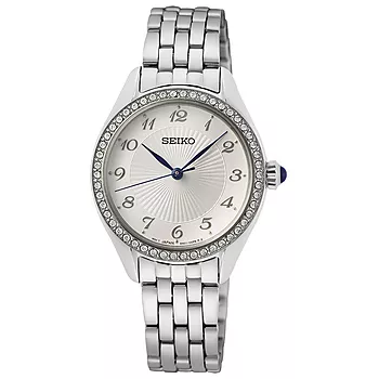 Seiko, Basic dameklokke med stållenke og swarowski krystaller