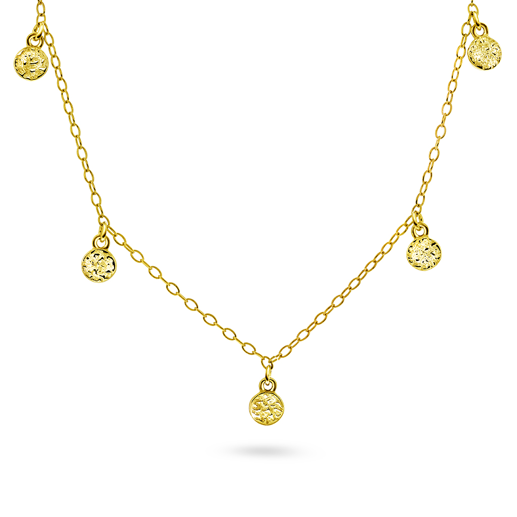 Shapes by Gulldia, Mellow smykke i forgylt 925 sølv med charms