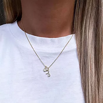 Bilde nummer 2 av Pan Jewelry, Smykke i 925 forgylt sølv med zirkonia og horoskop Væren