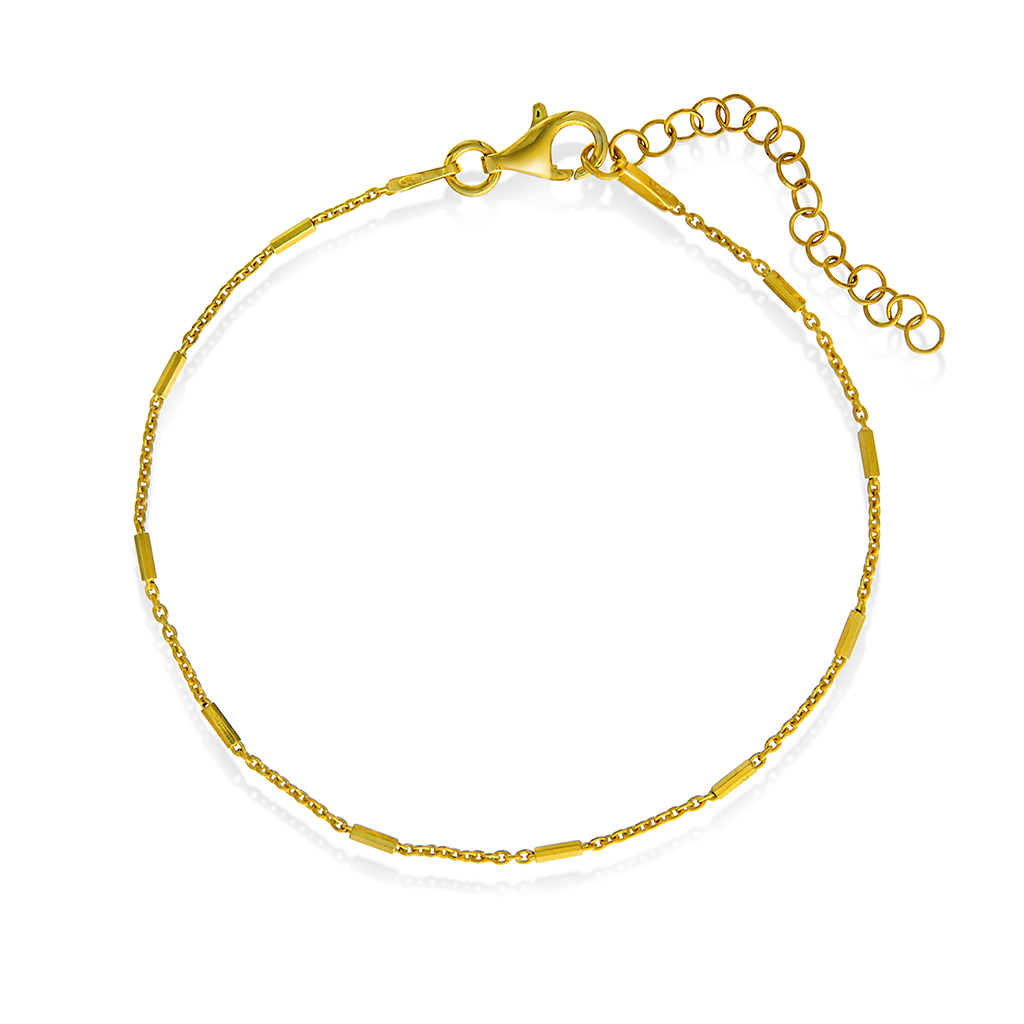 Armbånd i forgylt sølv, 19 cm