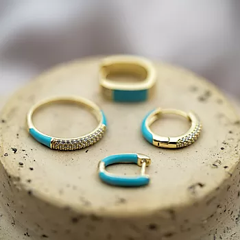 Bilde nummer 3 av Pan Jewelry, Emanuella ring i 925 forgylt sølv med zirkonia