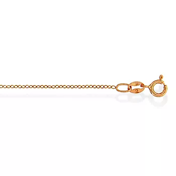 Ankerkjede i roséforgylt 925 sølv 1,2 mm, 38-45 cm