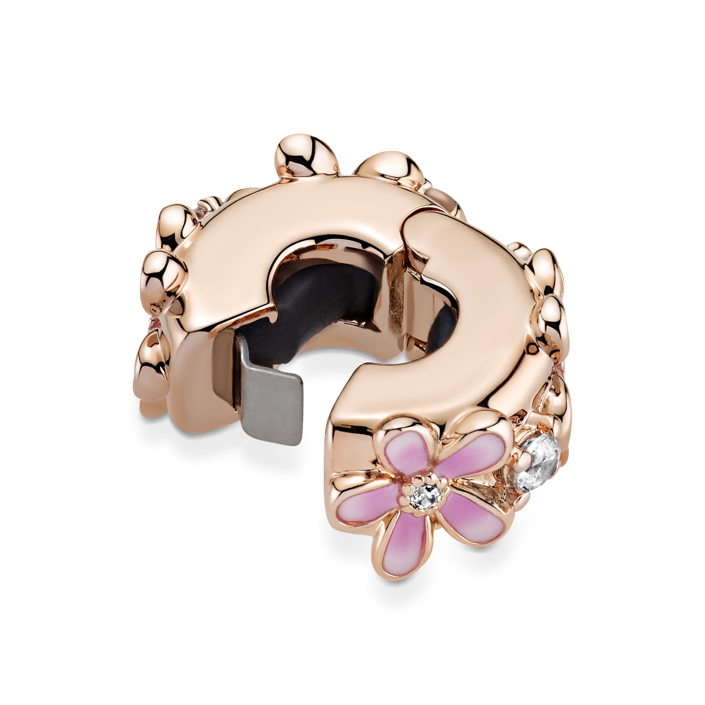 Bilde nummer 3 av Pandora Moments, Charm i 925 rosèforgylt sølv med tusenfryd