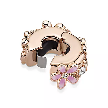 Bilde nummer 3 av Pandora Moments, Charm i 925 rosèforgylt sølv med tusenfryd