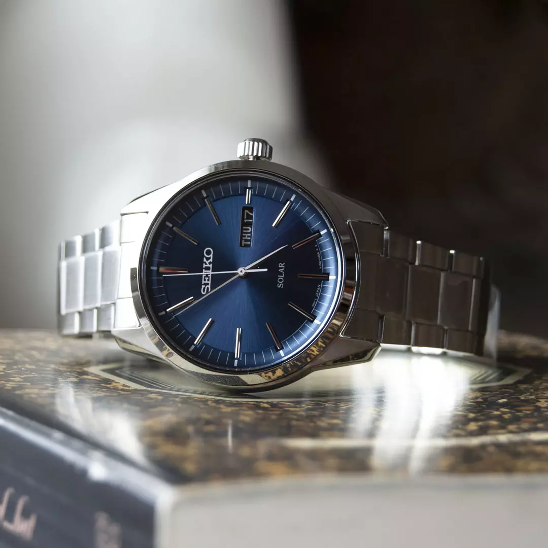 Bilde nummer 2 av Seiko, Solar herreklokke med stållenke