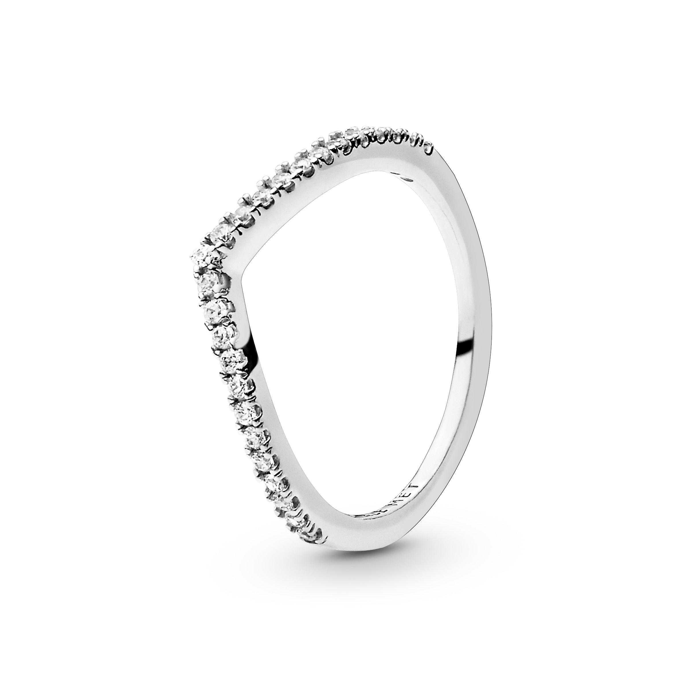 Pandora, Ring i 925 sølv med zirkoner str. 56