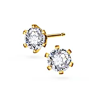 Contessa LAB diamantøredobber i 585 gult gull 1,00 ct