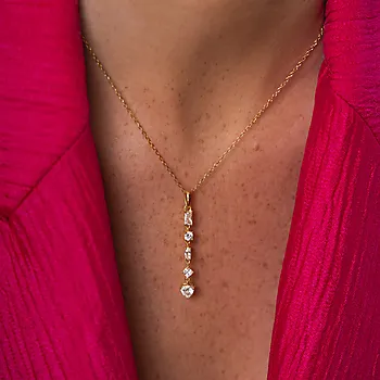 Bilde nummer 2 av Pan Jewelry, Viva Vegas smykke i forgylt 925 sølv med hvit zirkonia
