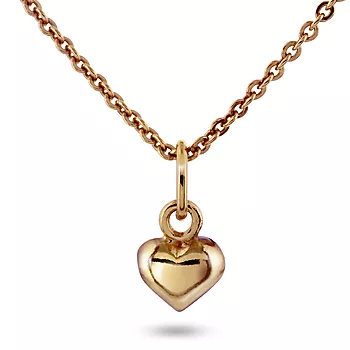 Pan Jewelry, Anheng i 925 rosèforgylt sølv med hjerte