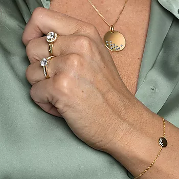 Bilde nummer 4 av Pan Jewelry, Ring i 925 forgylt sølv med zirkonia