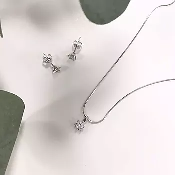 Bilde nummer 4 av Pan Jewelry, Smykkesett i 925 sølv med zirkona