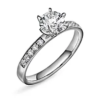 The crown LAB diamantring i 585 hvitt gull 1,20 c