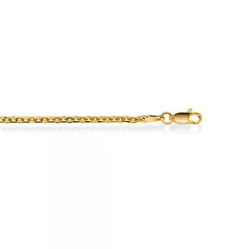 Pan Jewelry, Ankerkjede i forgylt sølv 2,4 mm, 38-45 cm