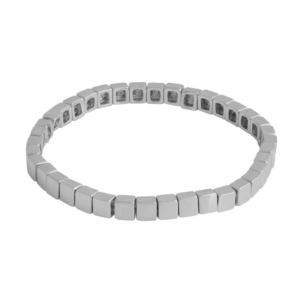 Brick armbånd i messing med strikk