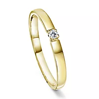 Pan Jewelry, Angelica alliansering i 585 gult gull med diamanter 0,03 ct WSI