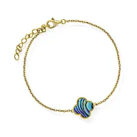 Kløver armbånd i 925 sølv med abalone