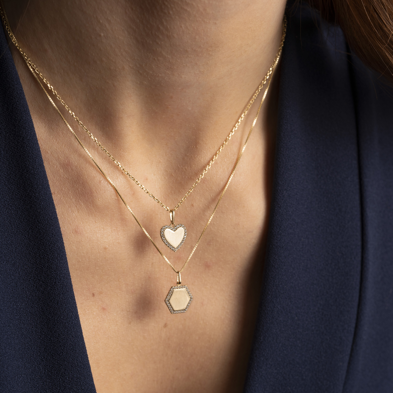 Bilde nummer 4 av Pan Jewelry, Anheng i 585 gull med hjerte