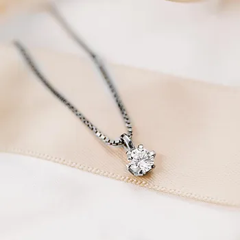 Bilde nummer 3 av Contessa LAB diamantanheng i 585 hvitt gull 0,50 ct