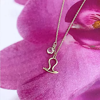 Bilde nummer 4 av Pan Jewelry, Smykke i 925 forgylt sølv med zirkonia og horoskop Vekten