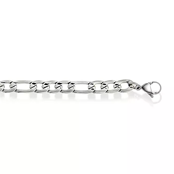 Pan Jewelry, Figarokjede i stål 7,5 mm, 60 cm