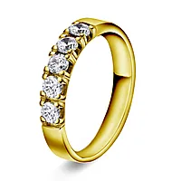 Sonja alliansering i 585 gult gull med 0,50 ct TWVS