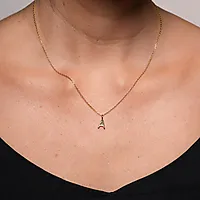 Bilde nummer 2 av Letters bokstavsmykke i 925 forgylt sølv