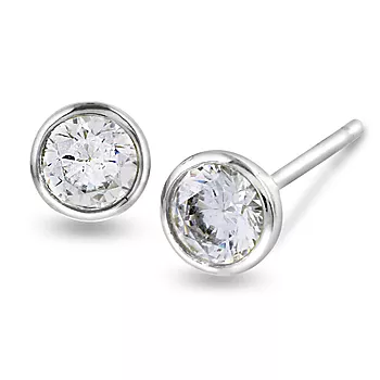 Pan Jewelry, Øredobber i 925 sølv med zirkonia