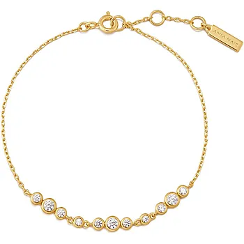 Bilde nummer 2 av Armbånd i 925 forgylt sølv med zirkonia