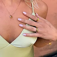 Bilde nummer 3 av Heartline ring i forgylt stål med hjerte